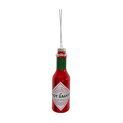 Hot Sauce Glass Ornament