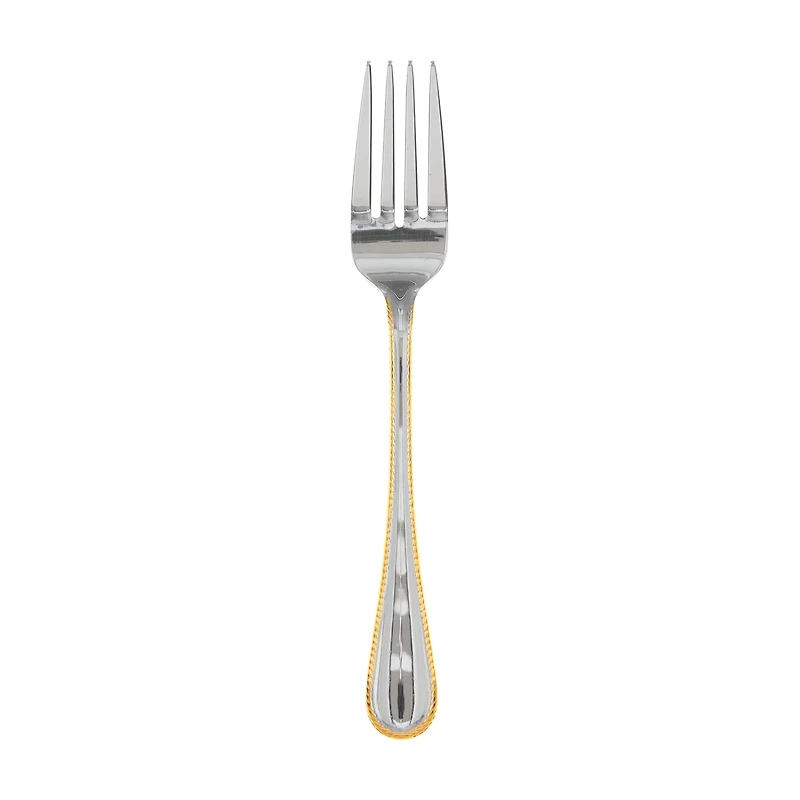 Wellington Silver Salad Fork with Gold Accent