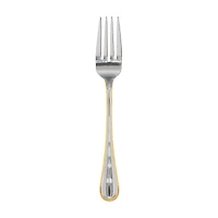 Wellington Silver Salad Fork with Gold Accent