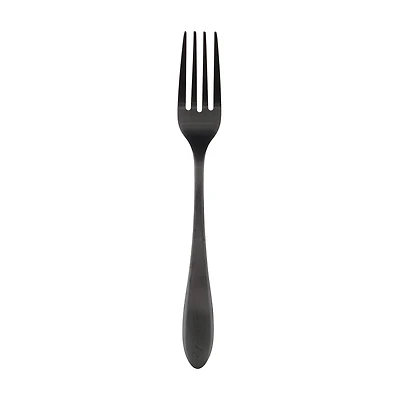 Delia Satin Black Salad Fork