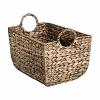 Brown Hyacinth Storage Basket, Medium