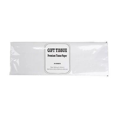 Christmas Gift Tissue Premium Tissue Paper, 50 ct, White