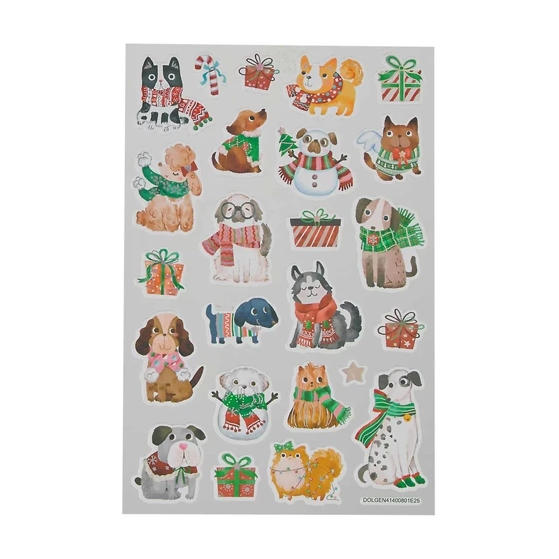 Holiday Style Christmas Stickers, Assorted