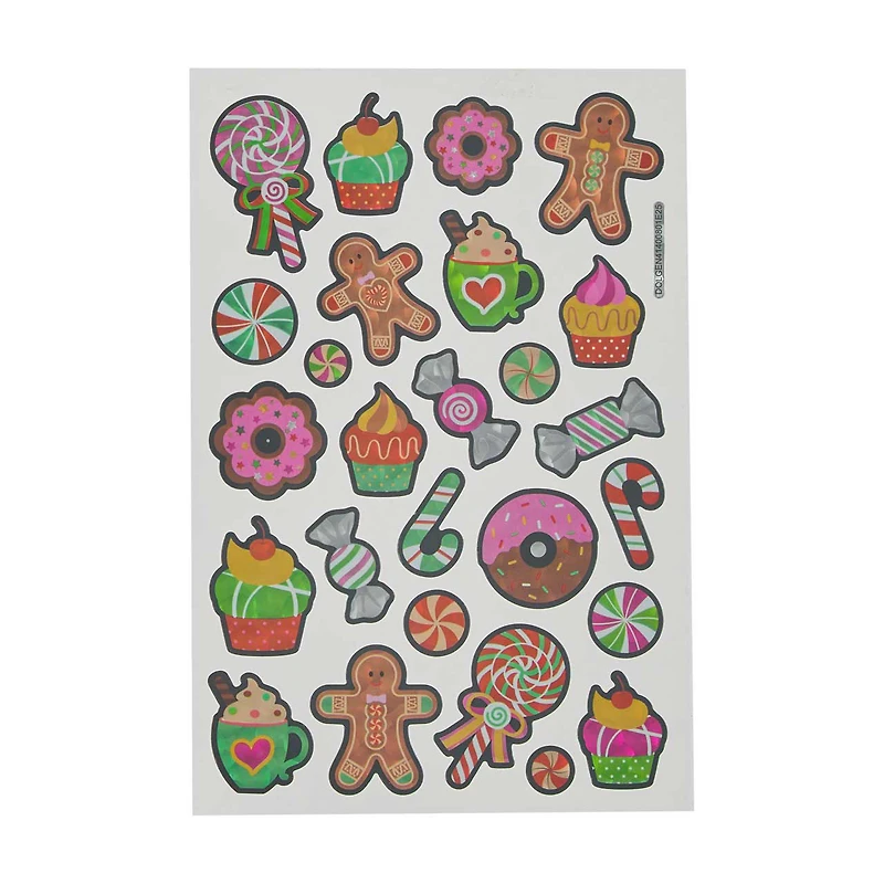 Holiday Style Christmas Stickers, Assorted