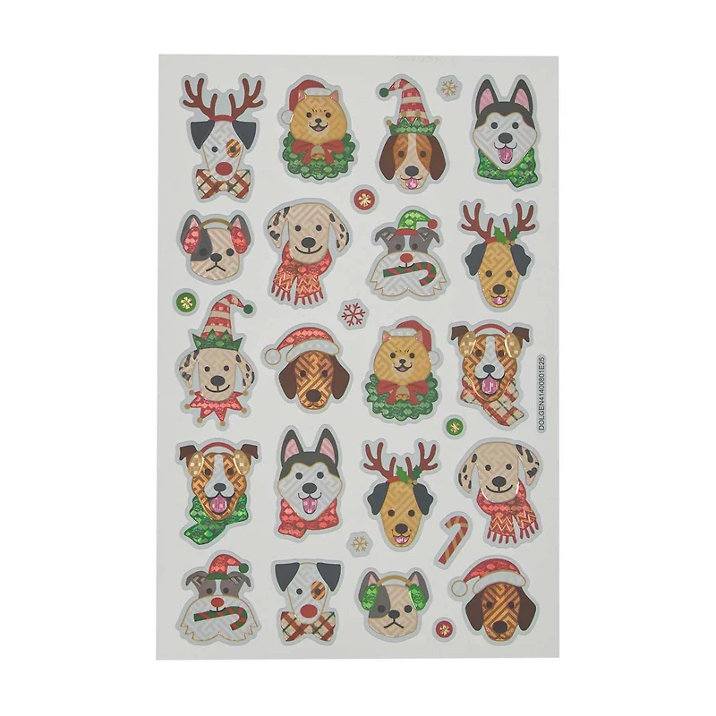 Holiday Style Christmas Stickers, Assorted