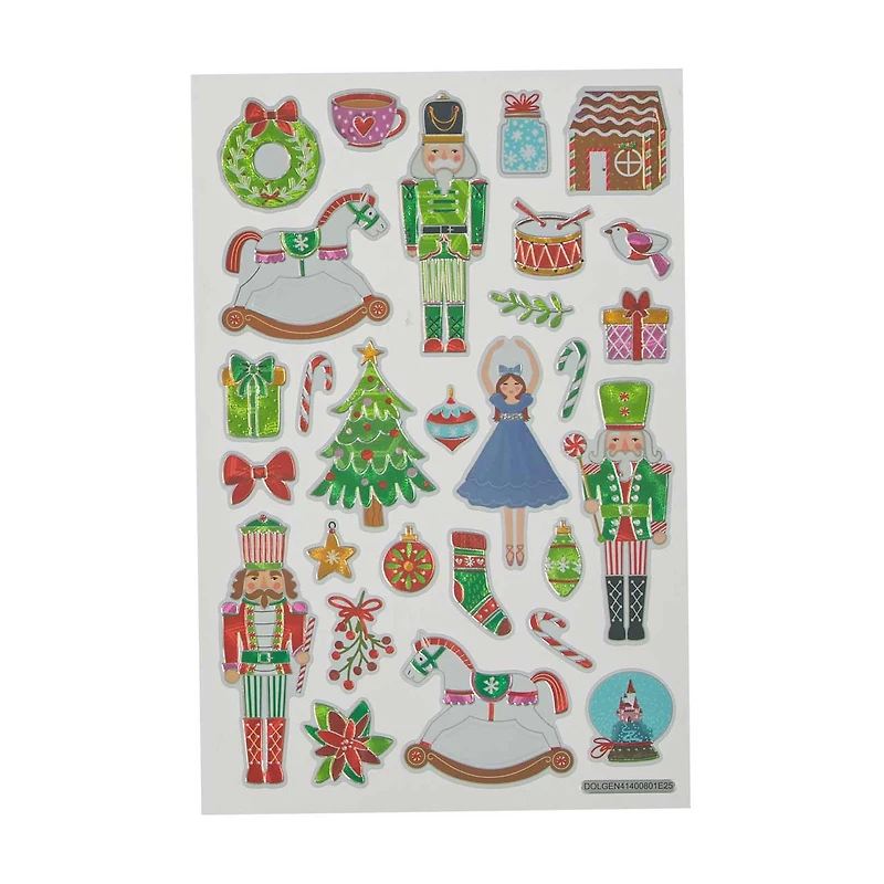 Holiday Style Christmas Stickers, Assorted