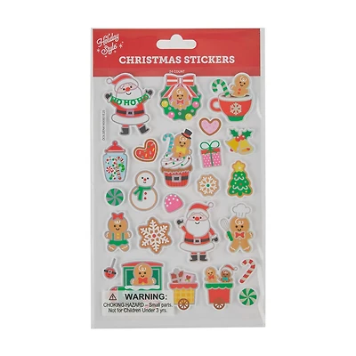 Holiday Style Christmas Stickers, Assorted