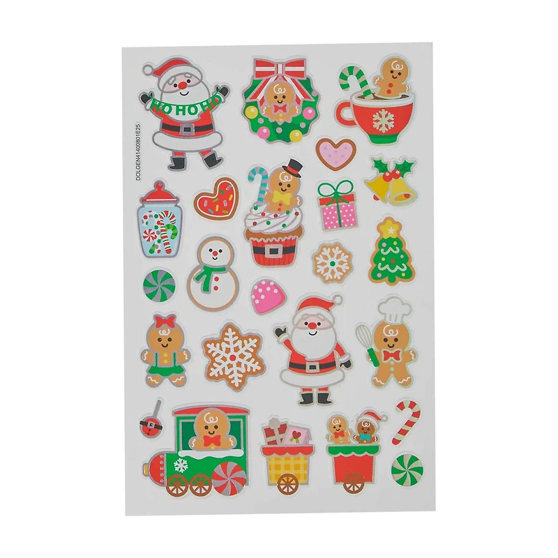 Holiday Style Christmas Stickers, Assorted