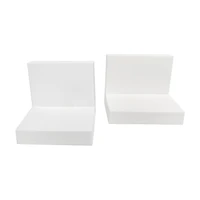 Adhesive Wall Shelf, White, 4 in