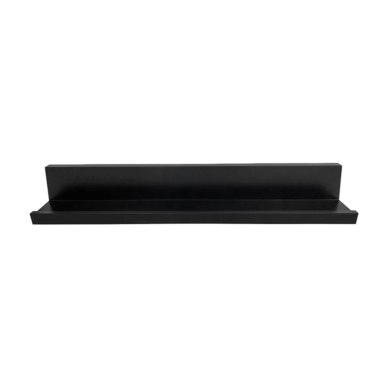Adhesive Wall Shelf, Black, 20.8 in