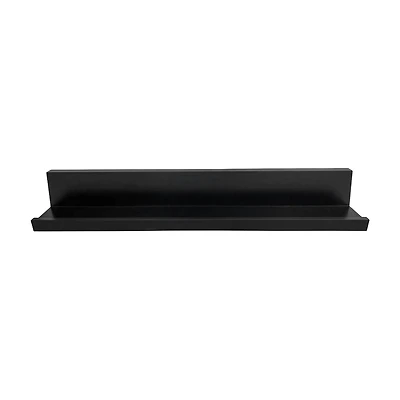 Adhesive Wall Shelf, Black, 20.8 in