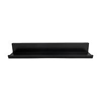 Adhesive Wall Shelf, Black, 20.8 in