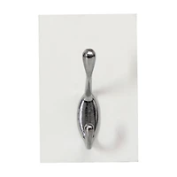Wall Hook, White/Silver