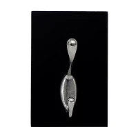 Wall Hook, Black/Silver