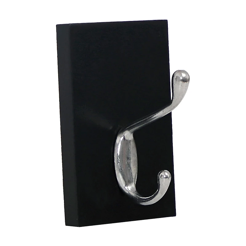 Wall Hook, Black/Silver
