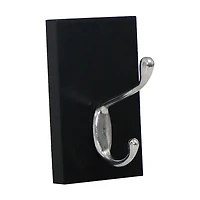 Wall Hook, Black/Silver
