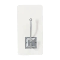 Wall Hook, White/Silver