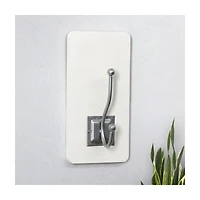 Wall Hook, White/Silver