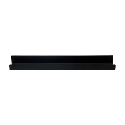 Mountable Wall Shelf, Black, 18.9 in