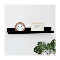Mountable Wall Shelf, Black, 18.9 in