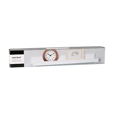 Mountable Wall Shelf, White, 18.9 in