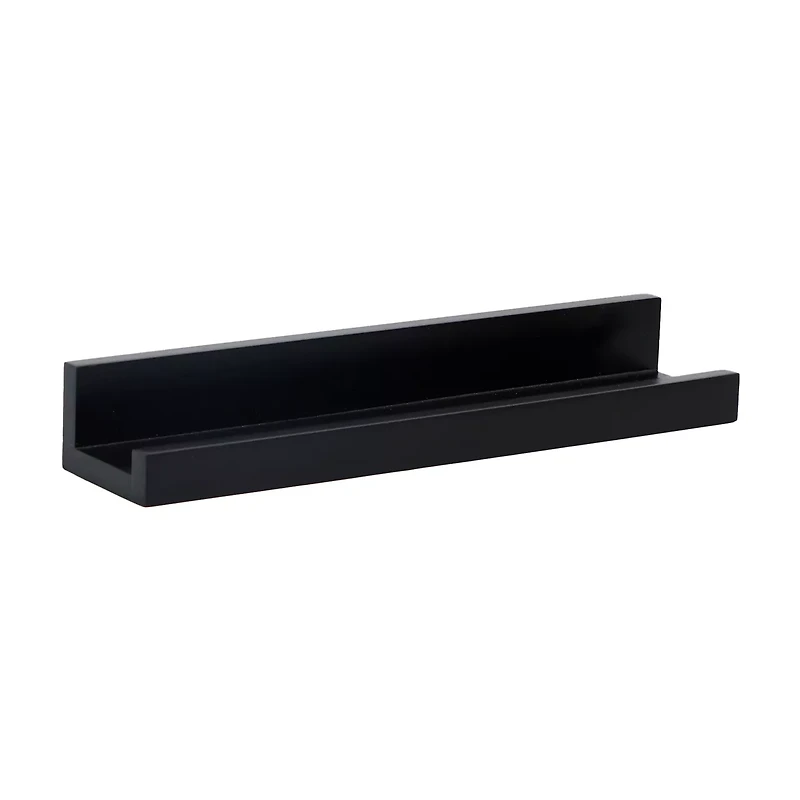 Mountable Wall Shelf, Black, 13.4 in