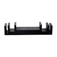 Mountable Wall Shelf Set, Black, 3 ct