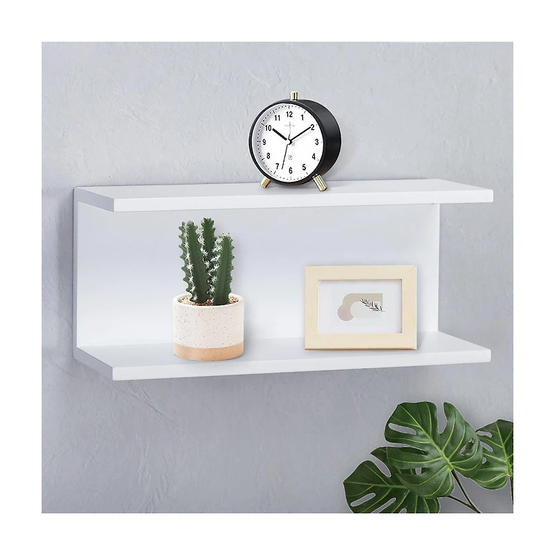 Mountable Two Tier Wall Shelf, 15 in