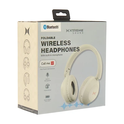 Xtreme Sound Foldable Wireless Bluetooth Headphones