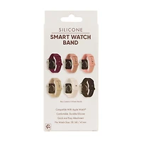 Silicone Smart Watch Band, 41 mm, 6 pk