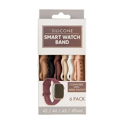 Silicone Smart Watch Band, 49 mm, 6 pk