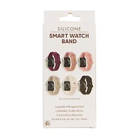 Silicone Smart Watch Band, 49 mm, 6 pk