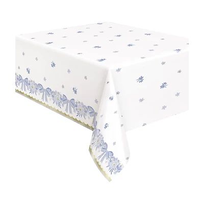 Blue Bow Table Cover, 54x108 in
