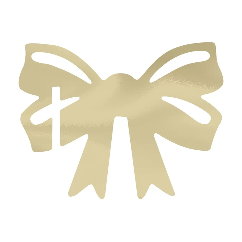Unique Party! Gold Foil Paper Bow Drink Markers, 8 ct