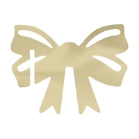 Unique Party! Gold Foil Paper Bow Drink Markers, 8 ct