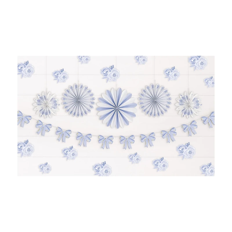 Unique Party Blue Bow Decoration Kit