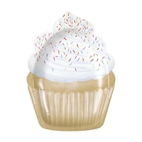 Gold Cupcake Shaped Plate, 8 ct