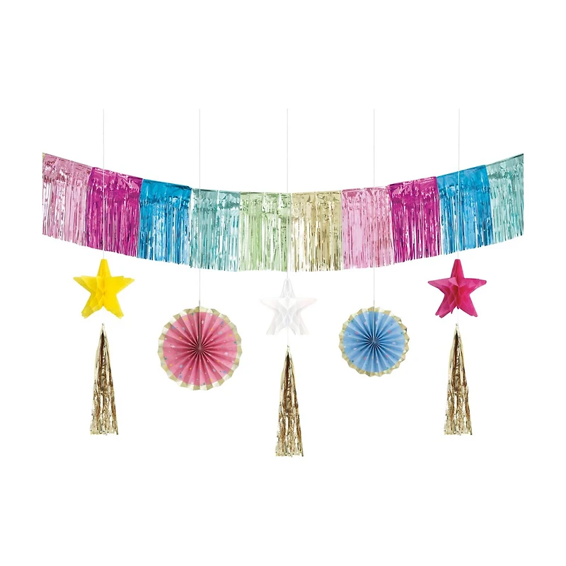 Unique Party! Stars Birthday Decor Kit, 6 pc, 84 in