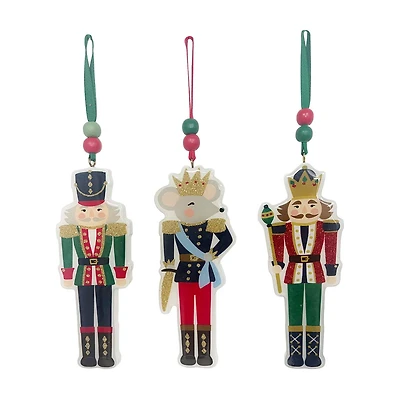 Christmas Acrylic Nutcracker Ornaments, Assorted