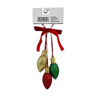 Holiday Style Light Bulb Christmas Ornament