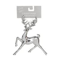 Holiday Style Elegant Deer Christmas Ornament, Silver or Gold