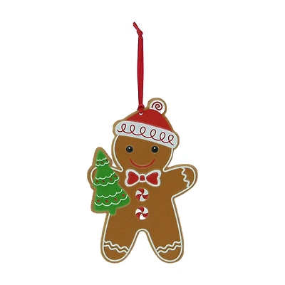 Winter Whimsy Metal Gingerbread Christmas Ornament, Assorted