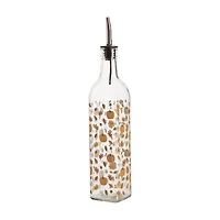 Oil/Vinegar Bottle with Harvest Design, 17 oz