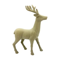 Christmas Flocked Deer Decor, 18 in