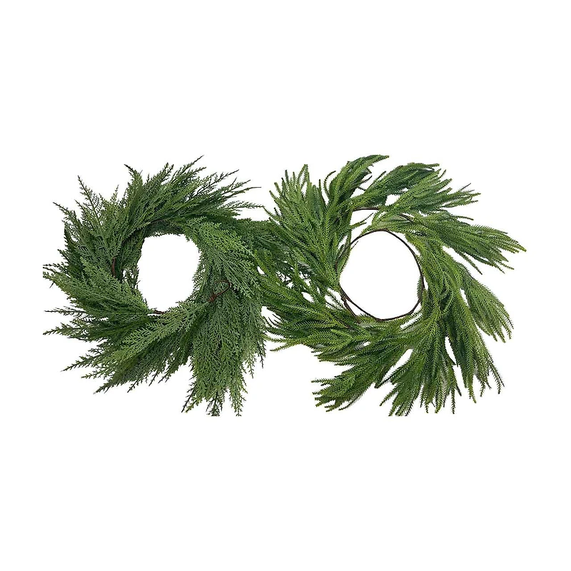 Christmas Pine Garland, 6 ft, Assorted