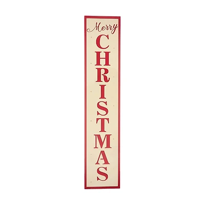 Battery-Operated "Merry Christmas" Leaning Sign, 47 in