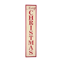 Battery-Operated "Merry Christmas" Leaning Sign, 47 in