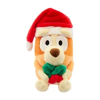 Christmas Bluey & Bingo Plush with Berries leaves, 7.5-8 in