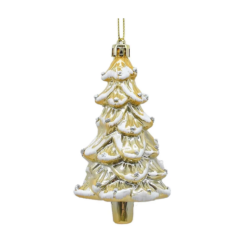Christmas Tree Ornament, Silver & Gold