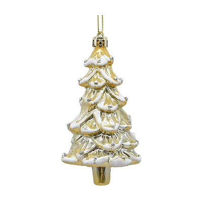 Christmas Tree Ornament, Silver & Gold